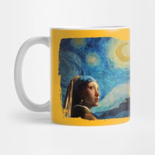 Girl with Starry Night Mug